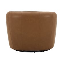 Caleb Faux Leather Swivel Armchair